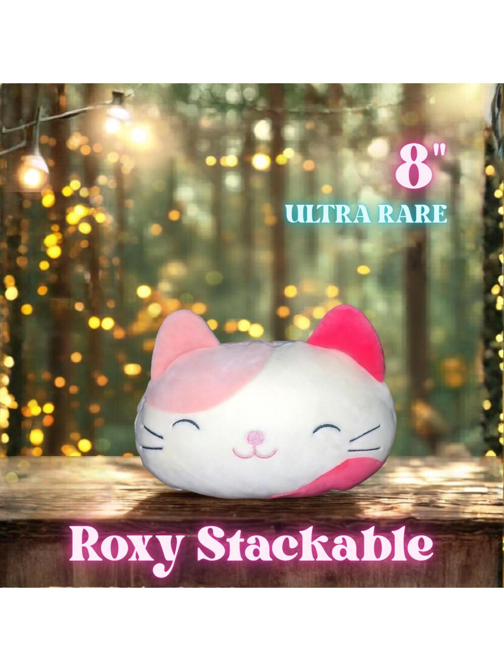 NWOT ULTRA RARE HTF Roxy the Cat Stackable 8"